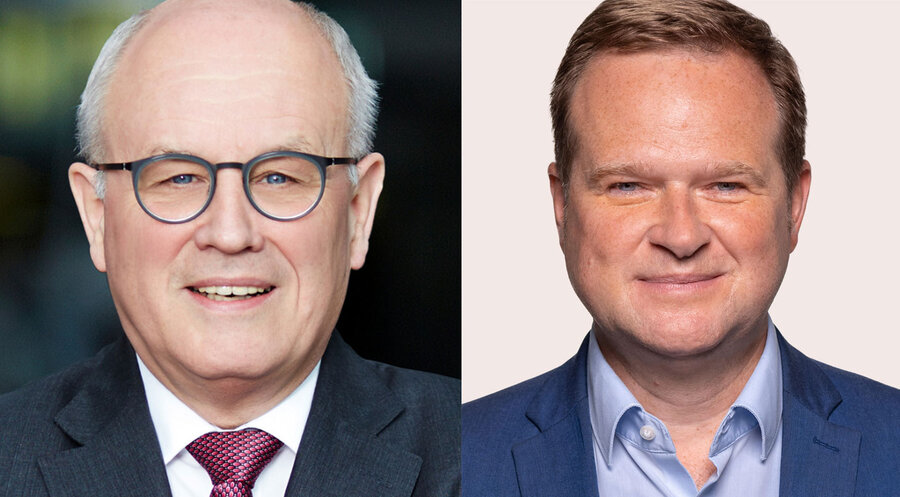 Volker Kauder (links) und Matthias Schwabe äußern sich in einem Pro und Kontra. Fotos: volker-kauder.de; photothek.net