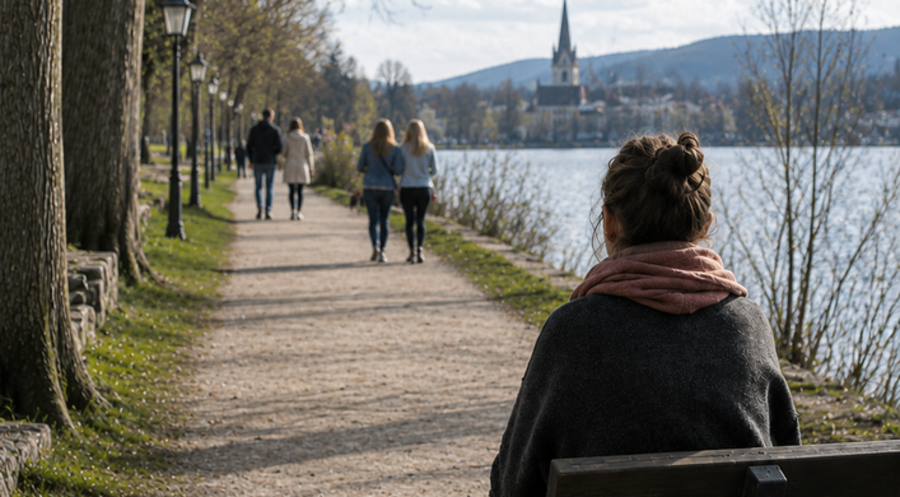 Die Gesellschaft wird zunehmend von Einsamkeit geprägt. Symbolfoto: KI-Generiert von ZEICHENSETZEN