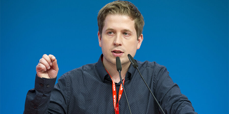 Der Bundesvorsitzende der SPD-Jugendorganisation „Jusos“, Kevin Kühnert. Foto: picture-alliance/SvenSimon