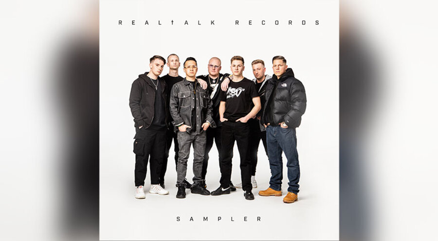 Das Musiklabel „Realtalk Records“ besteht neben Niels Petersen aus den Rappern „E.R.“, „Double M“, „Copain“, „Phuong Dao“ und „Kardo“. Foto: Realtalk Media GmbH
