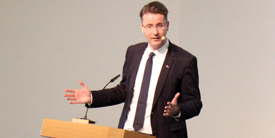 Der Rektor der CVJM-Hochschule in Kassel, Prof. Rüdiger Gebhardt. Foto: Lisa-Maria Mehrkens