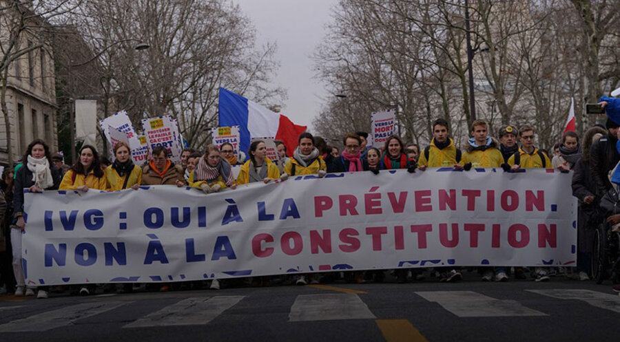 Dem Veranstalter zufolge nahmen rund 15.000 Personen an dem Marsch teil. Foto: enmarchepourlavie.fr