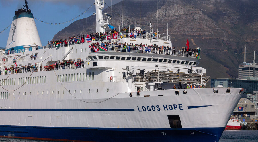 Die „Logos Hope“ soll im Juni 2026 in Hamburg vor Anker gehen Foto: OM/Rumi Kawada