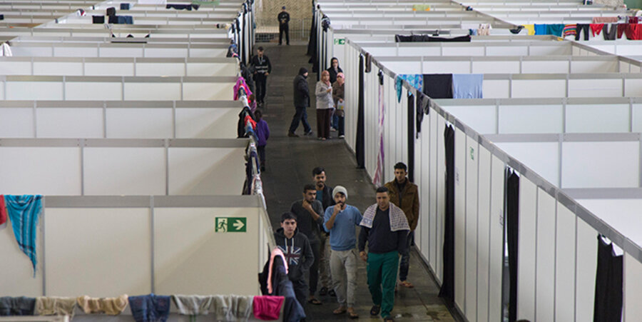 Eine Flüchtlingsunterkunft in Berlin. Foto: picture-alliance/Jochen Eckel