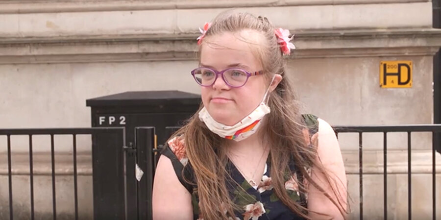 Die 24-Jährige Engländerin mit Downsyndrom, Heidi Crowter, will das Abtreibungsgesetz in Großbritannien zu Fall bringen. Foto: picture-alliance/empics
