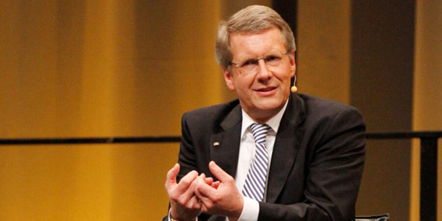 Der ehemalige Bundespräsident Christian Wulff hat auf dem Kirchentag in Stuttgart eine Bibelarbeit zum Thema „Klug sein angesichts der Unergründlichkeit des Lebens“ gehalten. Foto: Kirchentag/Tobias Schwab