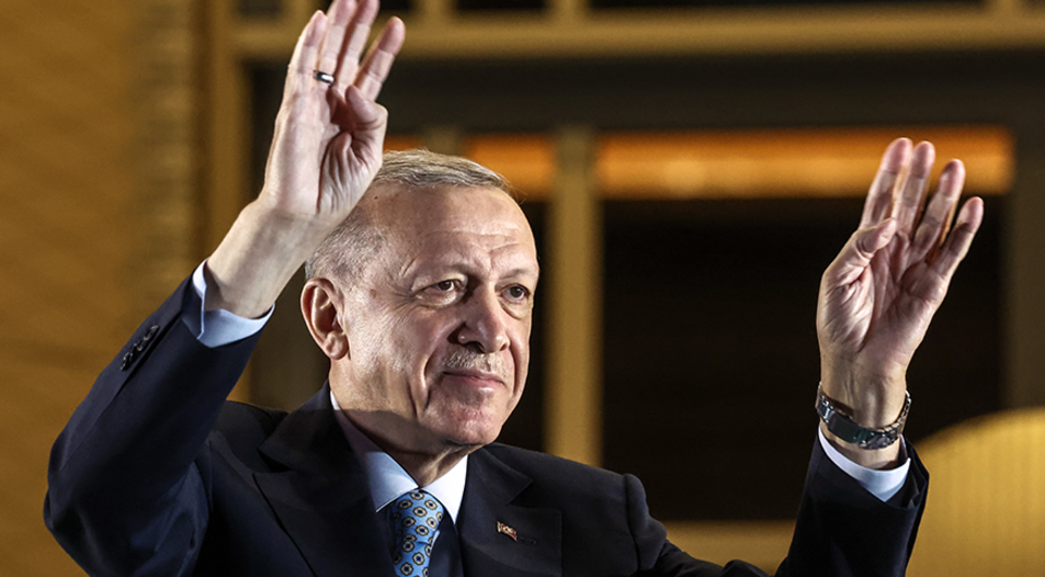 Knapper Wahlsieger: Der türkische Präsident Recep Tayyip Erdogan. Foto: Picture Alliance/dpa/TASS/Valery Sharifulin