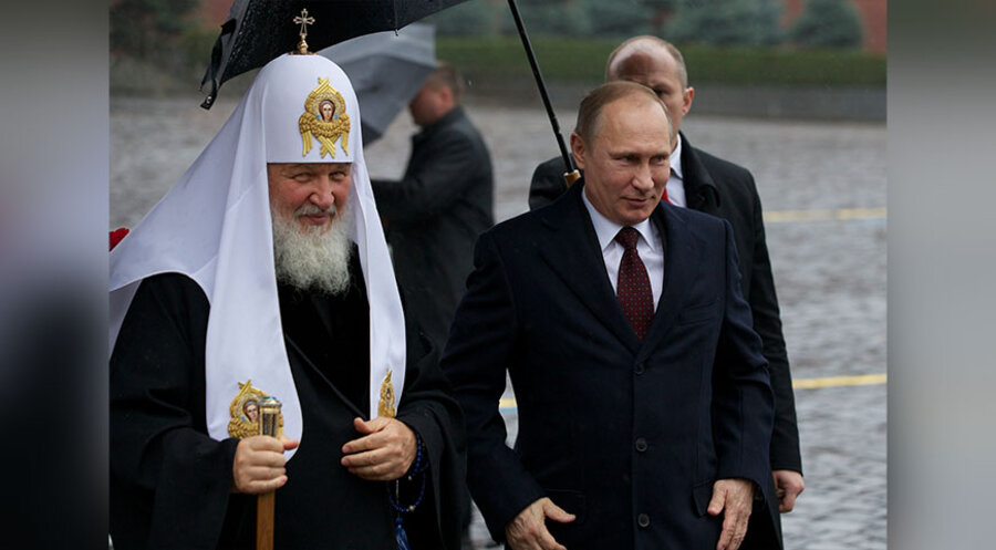 Wladimir Putin und Patriarch Kyrill I. Foto: picture alliance / AP Images | Alexander Zemlianichenko