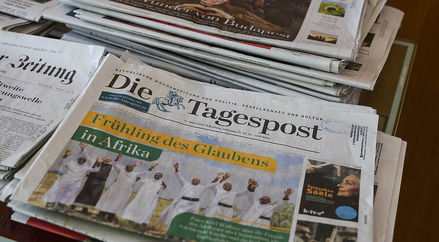 Die „Die Tagespost“ ist eine überregionale, wöchentlich erscheinende Zeitung. Foto: IMAGO / Rüdiger Wölk