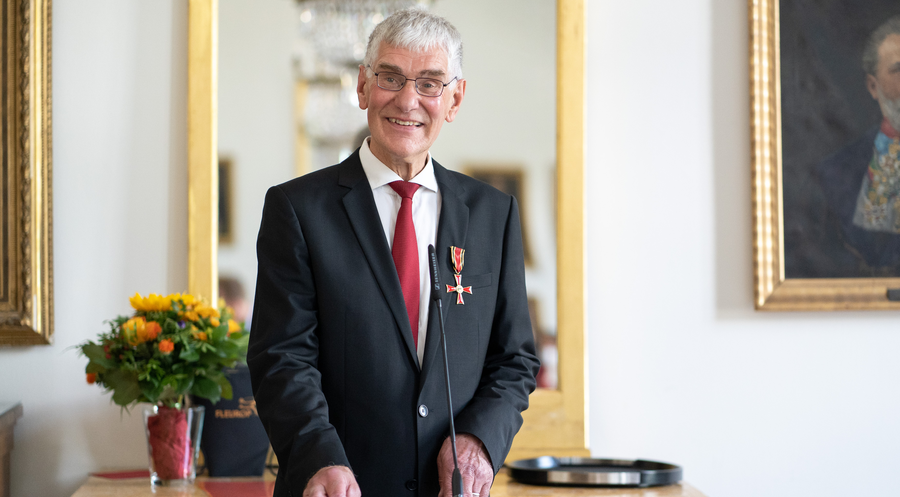 Hans-Joachim Eckstein bei der Verleihung. Foto: Benedikt Schweizer