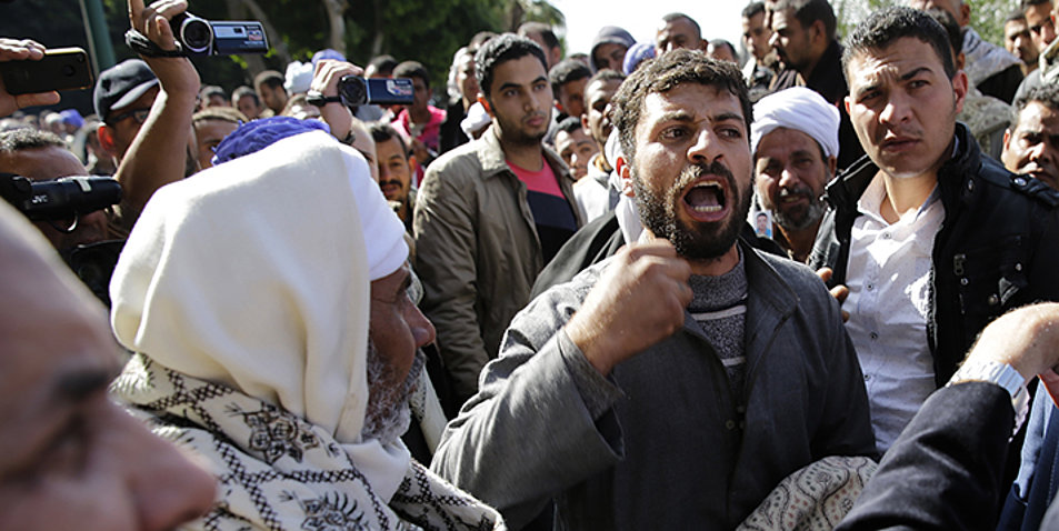 Neben Kopten beteiligten sich auch zahlreiche Muslime an der Demonstration. Foto: picture-alliance/AP Photo