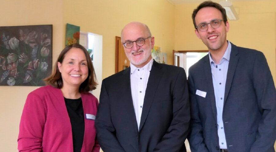 Dr. Martin Grabe (Mitte) mit Nachfolgerin Dr. Friederike Vogel und Nachfolger Dr. Sebastian Krug. Foto: hohemark.de