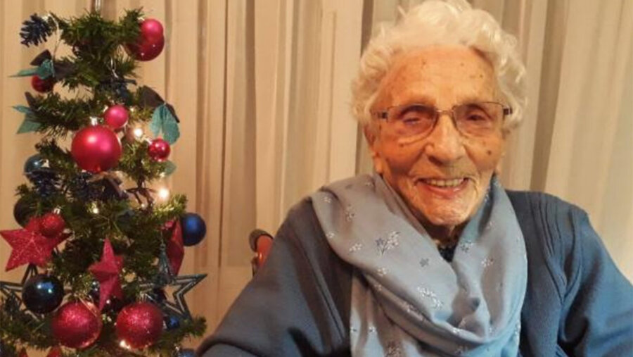 Sara Mendaro Guichón de Valenzuela ist 109 Jahre alt. Foto: APD
