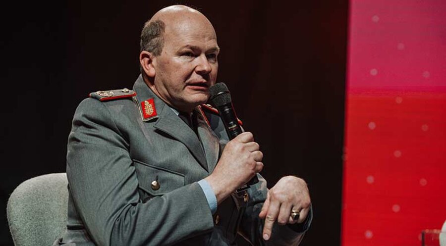 Der NATO-Kommandeur Generalmajor Ruprecht Horst von Butler. Foto: IDEA/Matthias Schmitt