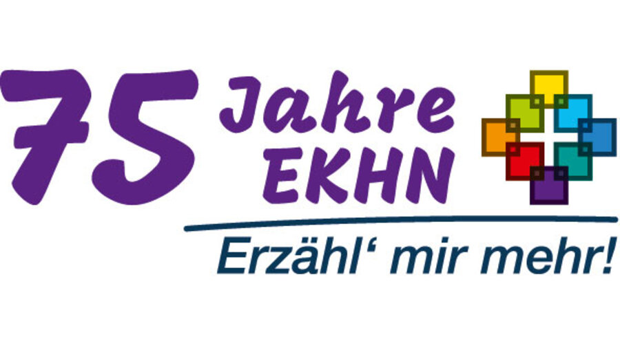 Unter diesem Motto feierte die Evangelische Kirche in Hessen und Nassau am 1. Oktober ihr 75-jähriges Bestehen. Grafik: EKHN