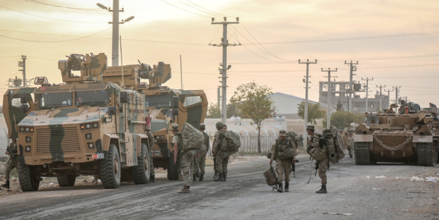 Die türkische Militäroffensive hatte am 9. Oktober begonnen, um die kurdische Miliz YPG aus der Region an der Grenze zur Türkei zu vertreiben. Foto: picture-alliance/dpa