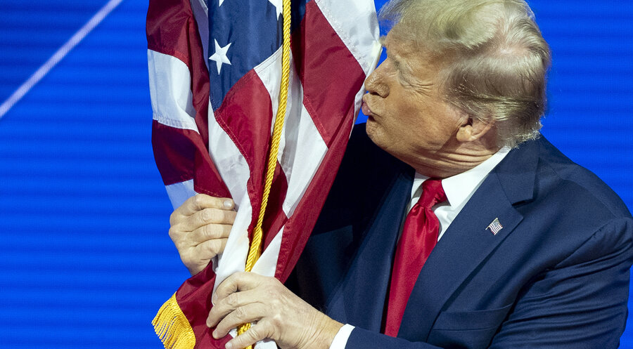 Donald Trump ist der 45. und 47. Präsident der USA. Foto: picture alliance / ASSOCIATED PRESS | Alex Brandon