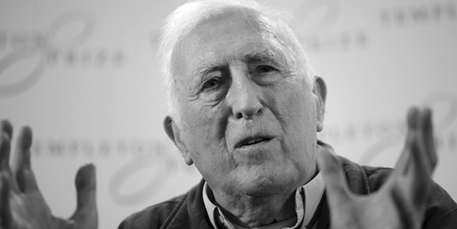 Der Gründer der ökumenischen Arche-Gemeinschaft, der Kanadier Jean Vanier, im Jahr 2015. Foto: picture-alliance/AP Photo