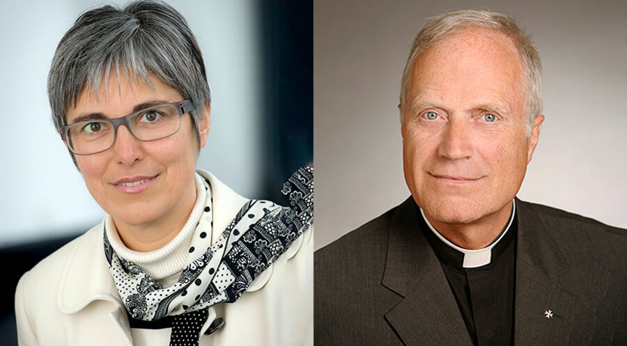 Dorothea Greiner und Ulrich Rüß. Foto: ELKB/ Heike Rost; privat