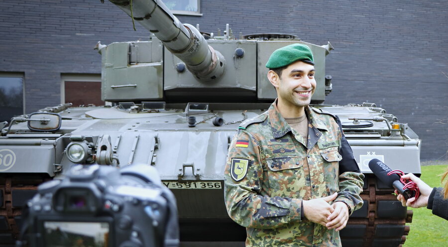 Fabian Neumann ist Offizier der Reserve der Bundeswehr. Foto: Bundeswehr