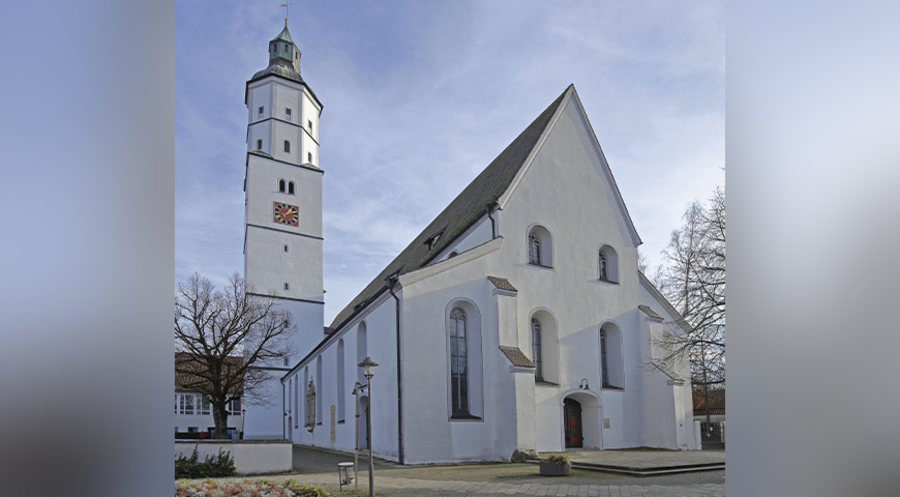 Die Martinskirche in Langenau. Foto: picture alliance imageBROKER/Gerald Abele