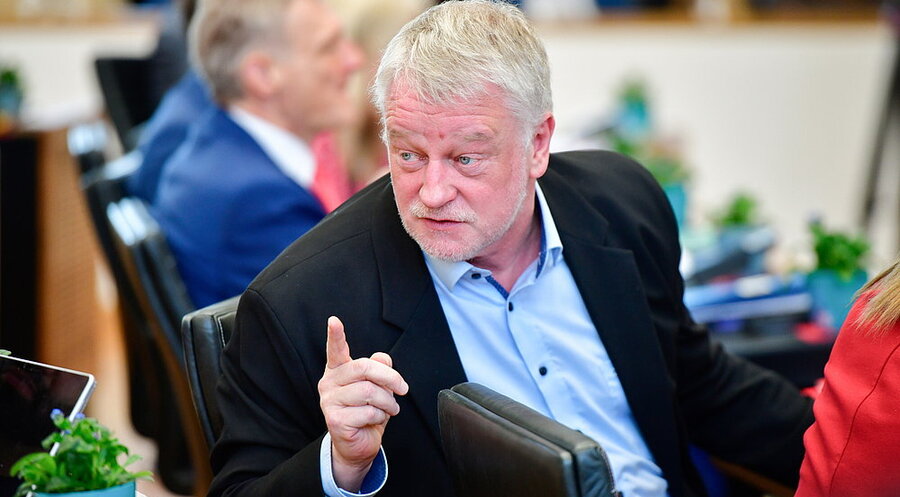 Der SPD-Fraktionsvorsitzende im saarländischen Landtag, Ulrich Commerçon. Foto: picture alliance / BeckerBredel | BeckerBredel