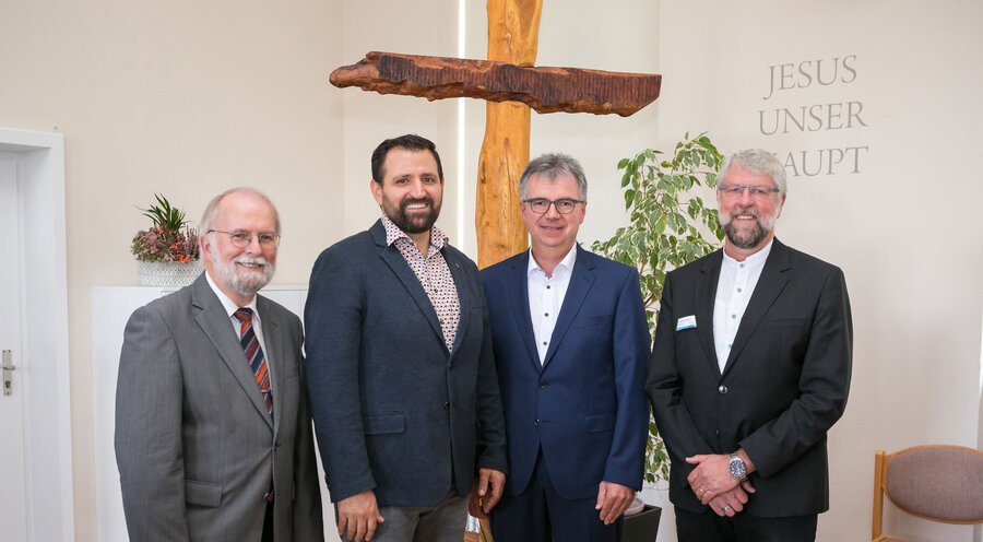 v.l.n.r.: Achim Kellenberger, Immanuel Grauer, Matthias Richter, Dietmar Kamlah. Foto: Susanne Wenz