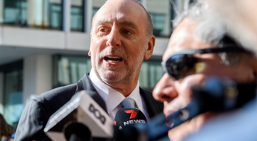 Vom Vorwurf freigesprochen: Nach Verkündung des Urteils bezeichnete Brian Houston gegenüber Journalisten seinen Vater als „Serienpädophilen“. Foto: Hillsong Church. Foto: Picture Alliance/PA/Bianca de Marchi
