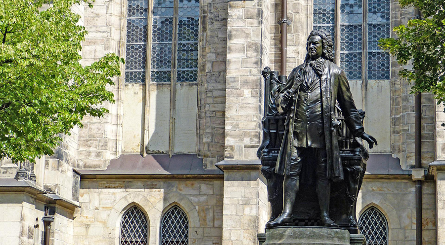 Das Bach-Denkmal in Leipzig. Foto: pixabay.com