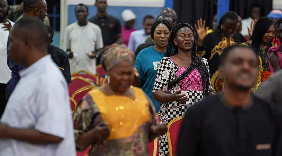 Eine Gebetsversammlung von Christen in Kaduna: „Unvermögen dieser Regierung, das verfassungsmäßig verankerte Recht auf Religionsfreiheit zu schützen“ / Foto: picture alliance/REUTERS/Marvellous Durowaiye