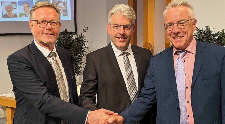 v.l.: Frieder Trommer, Frank Spatz und Johannes Bormuth. Foto: IDEA/Christian Starke