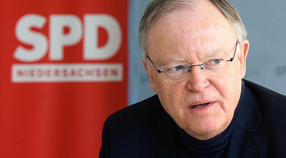  Der Ministerpräsident von Niedersachsen, Stephan Weil. Foto: picture-alliance/dpa|Julian Stratenschulte