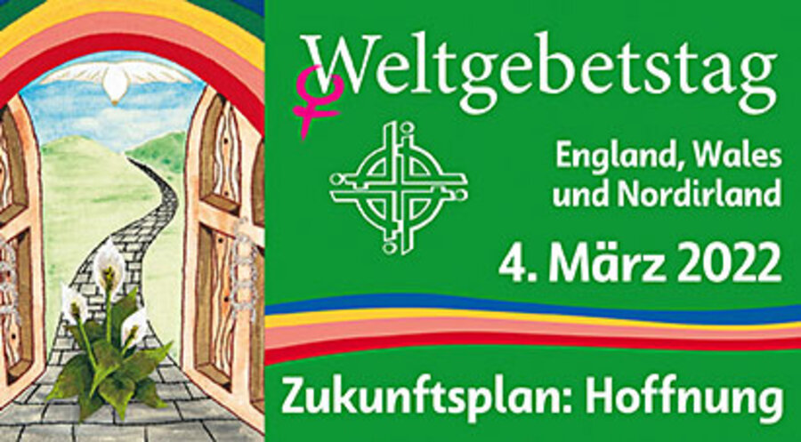 Ein Flyer des Weltgebetstags der Frauen. Grafik: weltgebetstag.de
