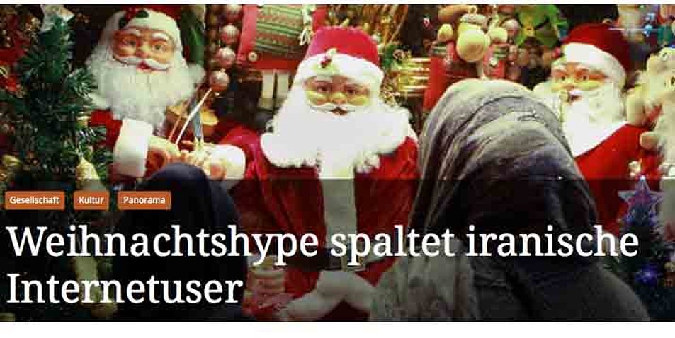 In der Islamischen Republik Iran stößt das Weihnachtsfest auf immer größere Aufmerksamkeit. Screeenshot: transparency-for-iran.org