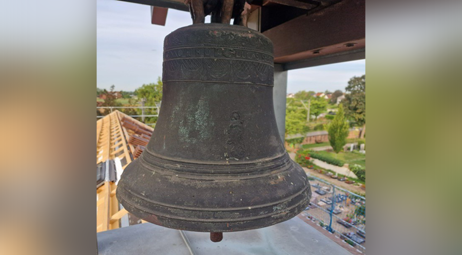 Die Glocke wiegt schätzungsweise 500 Kilogramm. Möglicherweise gibt es einen Zusammenhang mit anderen Metalldiebstählen in der Gemeinde. Foto: Gemeinde Edingen-Neckarhausen 