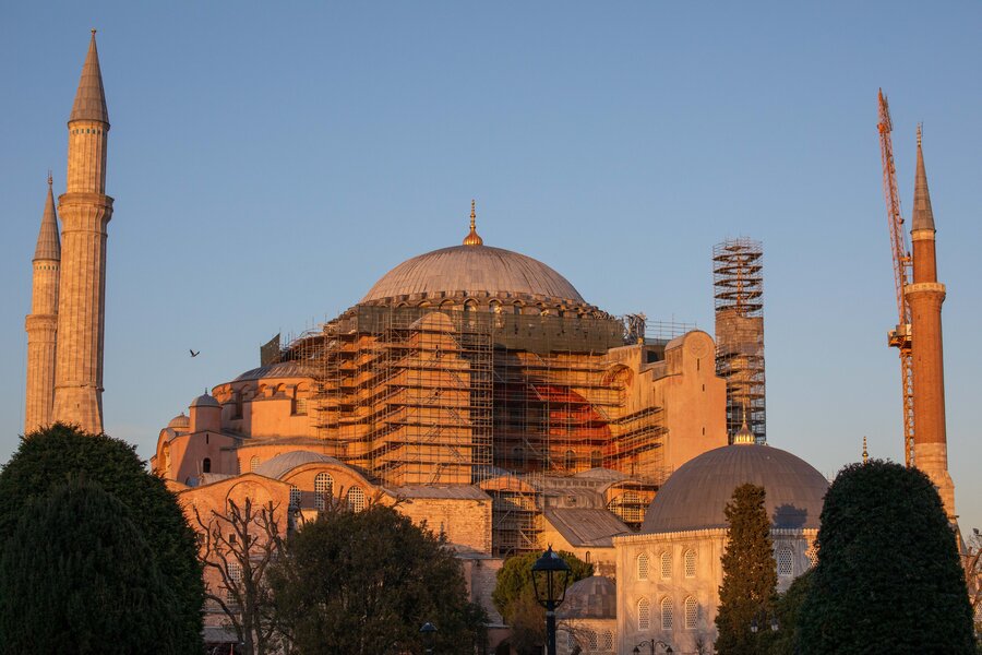 Die Hagia Sophia in Istanbul. 