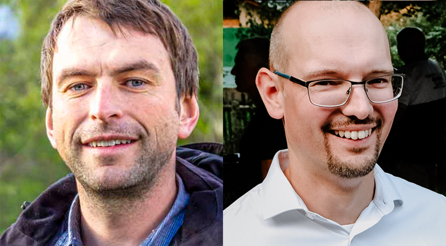 Das neue Führungsduo: Falk Schönherr (li.), hauptamtlicher Vorsitzender, und Landesinspektor  Stefan Heine. Foto: Sächsischer Gemeinschaftsverband