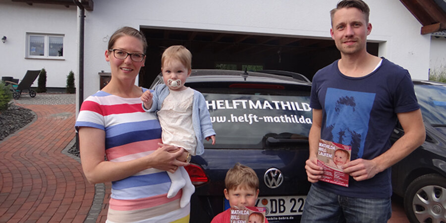 Familie Bellinghausen sammelt Spenden für die Operationen ihrer Tochter Mathilda. Foto: idea/Klaus Rösler