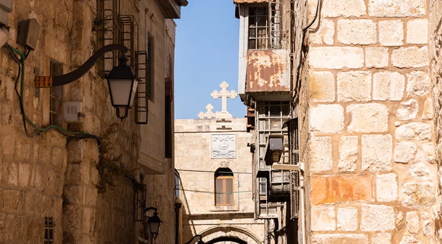 Mehr als 184.000 Christen sollen aktuell in Israel leben. Foto: picture-alliance/CHROMORANGE/Annik Susemihl