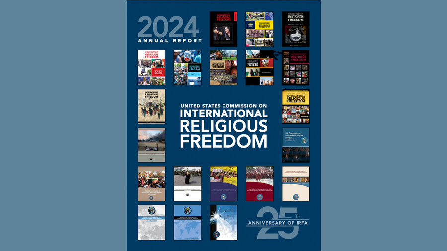 Der Bericht der USCIRF erscheint bereits zum 25. Mal. Grafik: uscirf.com