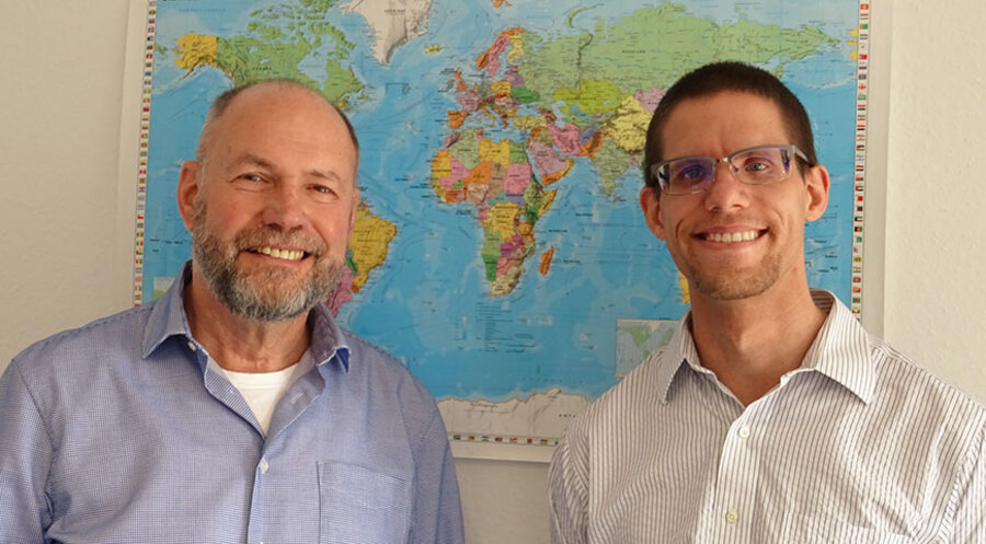v.l.: Michael Wimmer und Benjamin Siedel. Foto: SAHEL LIFE