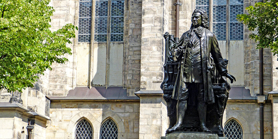 Ein Bach-Denkmal in Leipzig. Foto: pixabay.com