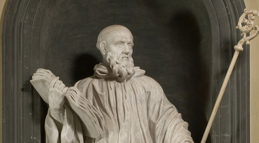 Benedikt von Nursia in einer Darstellung des italienischen Künstlers Andrea Vaccà (um 1660–nach 1745). 