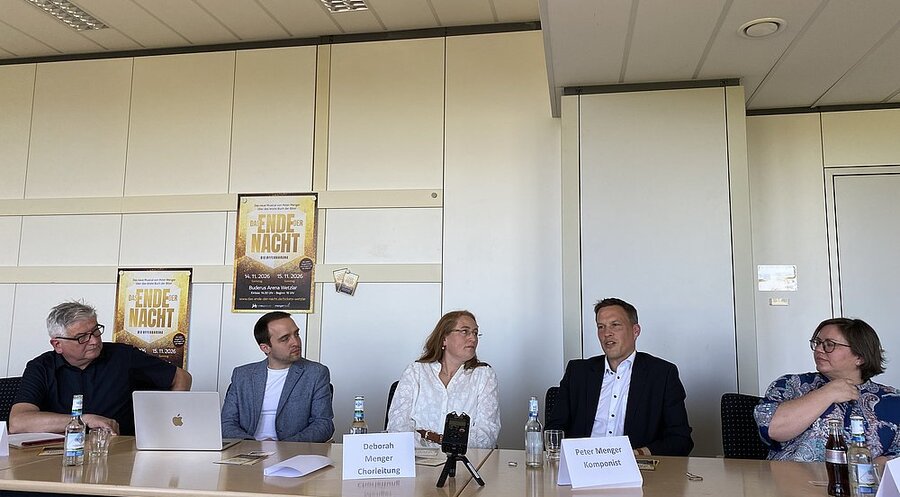 Pressekonferenz der Verantwortlichen des Musicals. Foto: IDEA/Erika Weiss