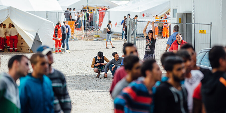 Flüchtlinge in einem Aufnahmeeinrichtung in Deutschland. Foto: picture-alliance/dpa