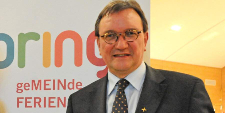 Der Bischof der Evangelischen Kirche von Kurhessen-Waldeck, Martin Hein, beim GemeindeFerienFestival SPRING. Foto: PR