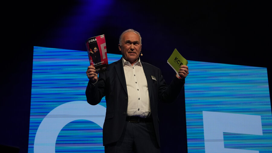 Martin Scheuermann beim Abschluss des KCF. Foto: IDEA/Markus Pletz