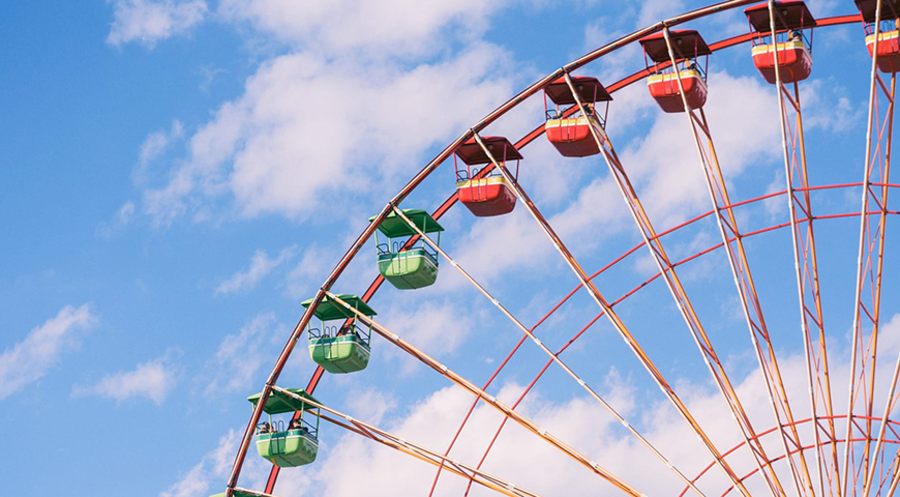Das Riesenrad steht vom 26. bis 28. Mai 2022 auf dem Erfurter Domplatz. Symbolfoto: unsplash.com
