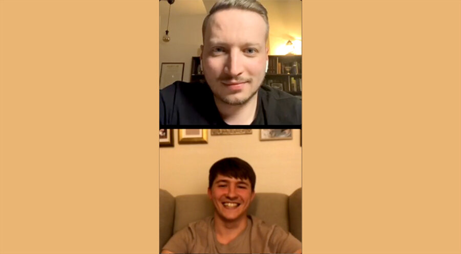 IDEA-Redakteur Thomas Richter im Gespräch mit dem christlichen Musiker Miroslav Chrobak. Screenshot: Instagram/mein.idea