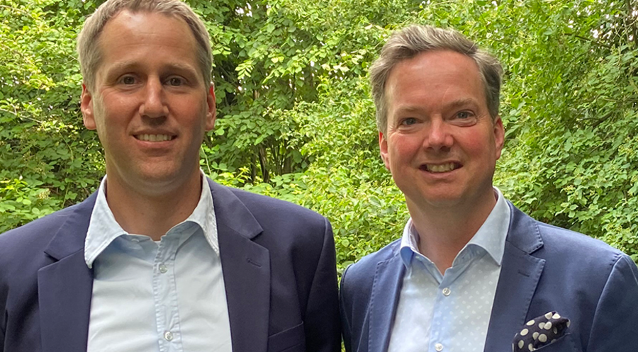 Die Vorstände der Diakonie im Oldenburger Land, Mario Behrends und Pfarrer Friedrich Ley. Foto: Diakonie/Kerstin Kempermann